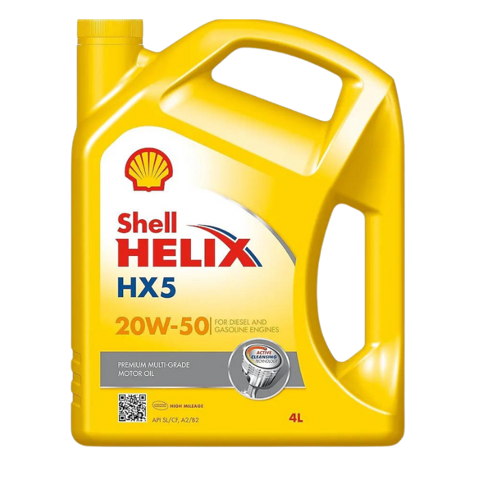 Aceite Shell Helix HX5 20W50 – Protección confiable para motores exigentes