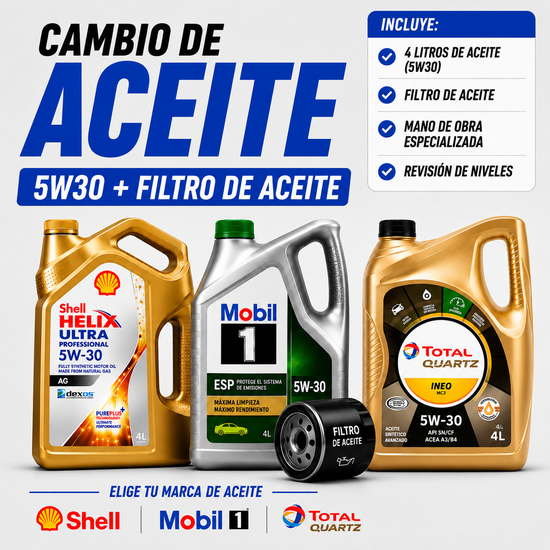 Pack Cambio de Aceite 5W30 + Filtro