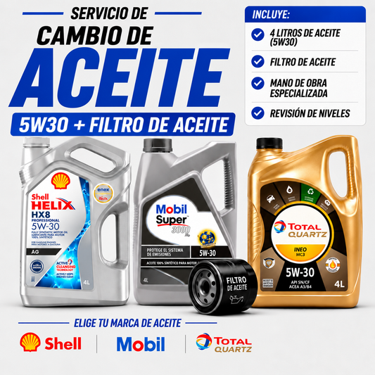 Pack Cambio de Aceite 5W30 + Filtro