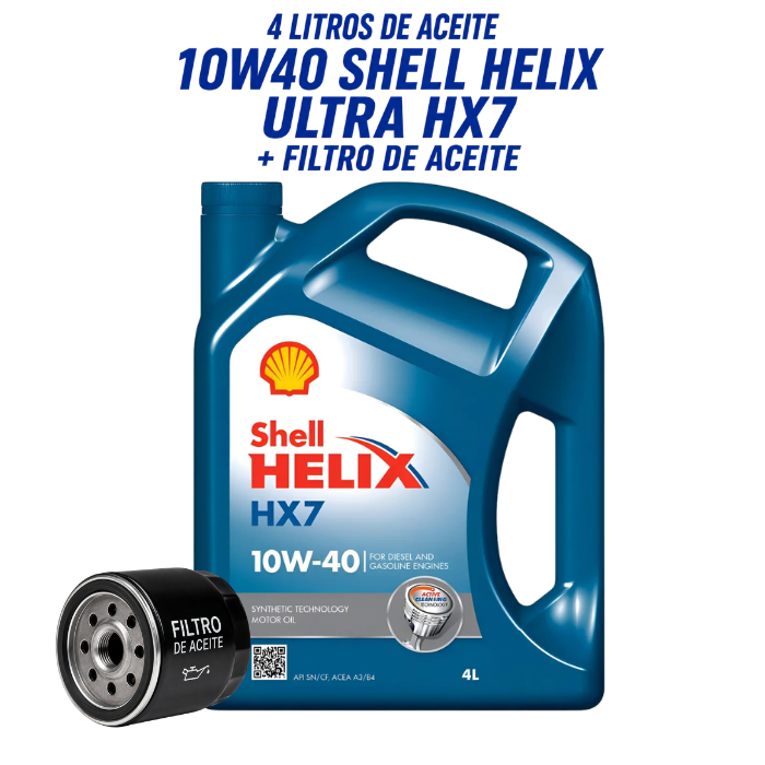 Pack Cambio de Aceite 10W40 + Filtro