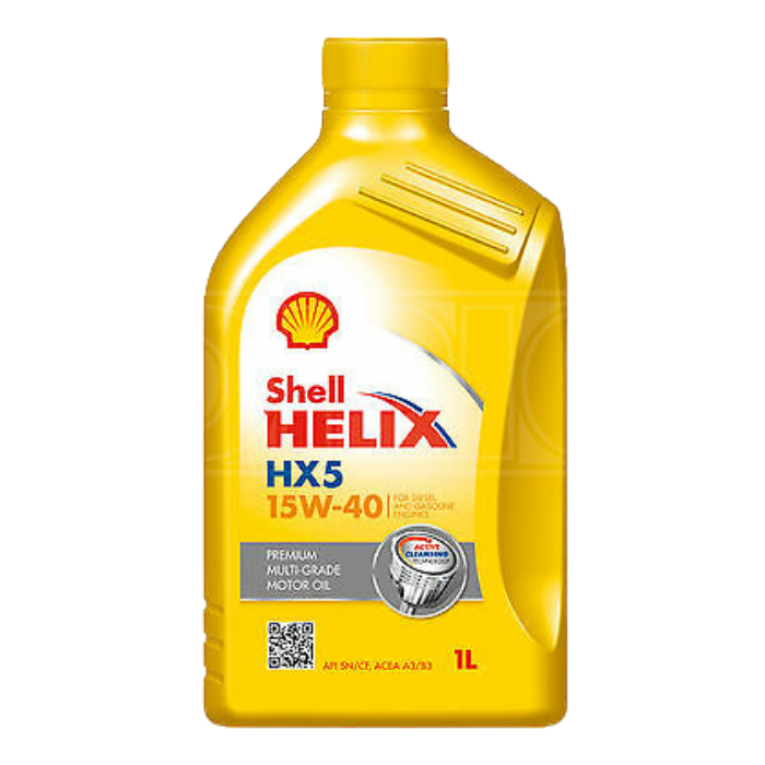 Aceite Shell Helix HX5 15W40 – Protección eficiente para motores gasolina