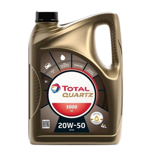 Aceite Total Quartz 5000 20W50 – Protección para motores a gasolina